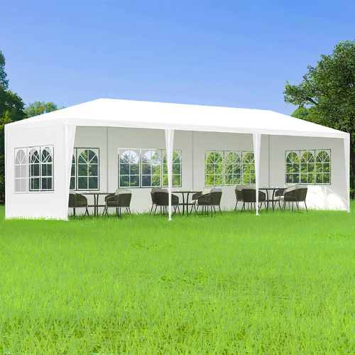 ALFORDSON Gazebo 3x9 Outdoor Marquee Party Tent Camping Portable Side Wall White
