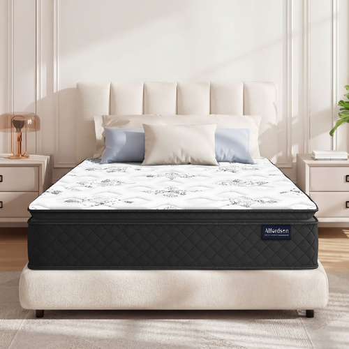ALFORDSON Mattress Single Bed Pillow Top Memory Foam Bedding Medium Firm 24cm