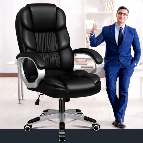 ALFORDSON Office Chair Executive Computer Gaming Racer PU Leather Work Seat