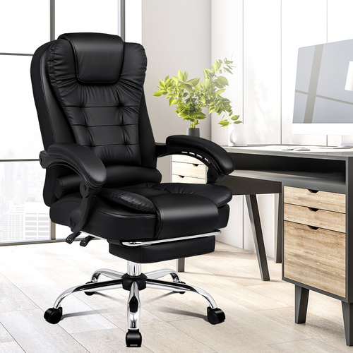 GAMING CHAIR RACING COMPUTER LEATHER RECLINER EXECUTIVE OFFICE DESK SWIVEL SEAT 