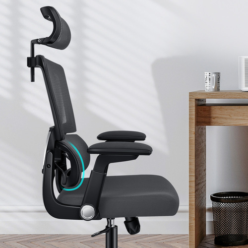 ALFORDSON Mesh Office Chair Ergonomic Computer Seat Black & Dark Grey