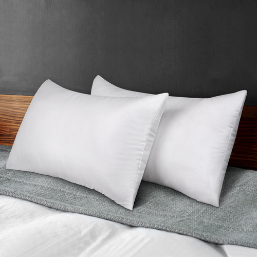STARRY EUCALYPT Pillow Microfibre Cushion Twin Pack Soft Bed Hotel Home Set