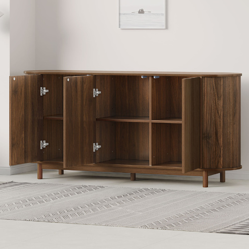 ALFORDSON Buffet Sideboard Cupboard Cabinet Storage Pantry Kitchen Doors Walnut