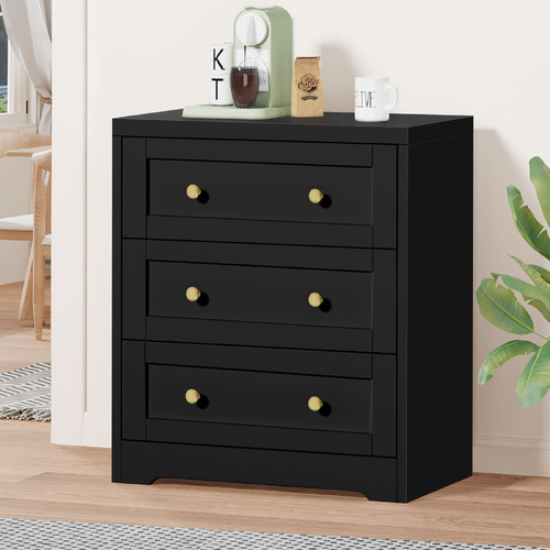 ALFORDSON 3 Chest of Drawers Storage Cabinet Hamptons Bedside Table Tallboy