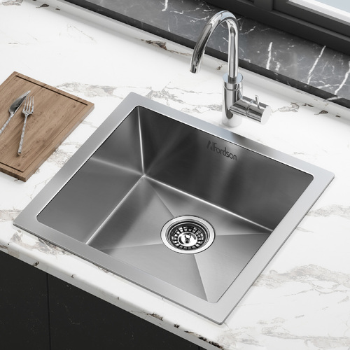 ALFORDSON Kitchen Sink Stainless Steel Drop in Flush Under Mount Bowl 440X440MM