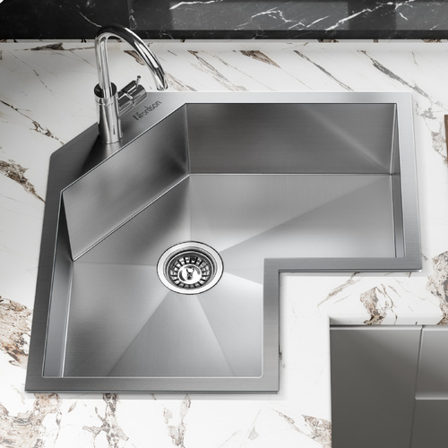 ALFORDSON Kitchen Sink Stainless Steel Drop in Flush Mount Single Bowl 860X600MM