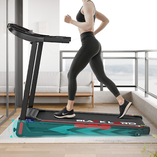 BLACK LORD Treadmill Electric Incline Home Gym Running Machine Fitness Foldable