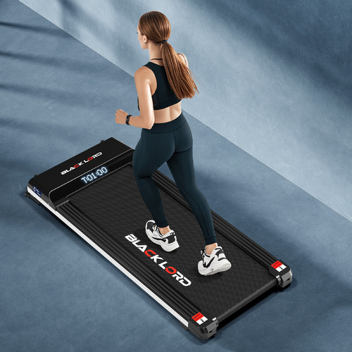 BLACK LORD Treadmill Electric Walking Pad Steel Frame Under Desk Gym 410mm Black