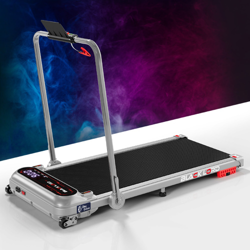 BLACK LORD Treadmill Electric Walking Pad Incline Shock Absorber Foldable Silver