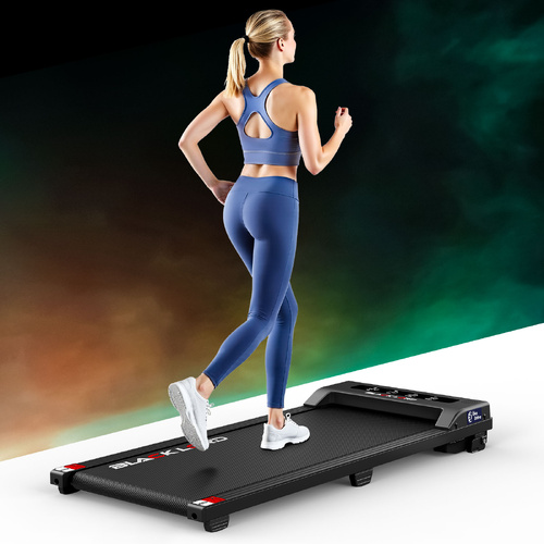 BLACK LORD Treadmill Electric Walking Pad Under Desk Home Office Fitness Black