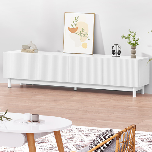 ALFORDSON Entertainment Unit TV Cabinet Stand 180cm White