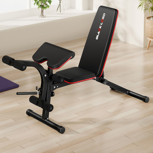 BLACK LORD Weight Bench Adjustable FID Bench Fitness Flat Incline Decline Gym
