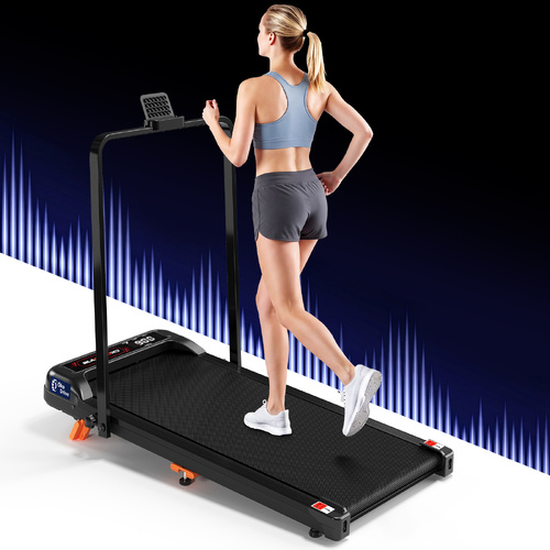 BLACK LORD Treadmill Electric Walking Pad Foldable Incline Under Desk Gym Black