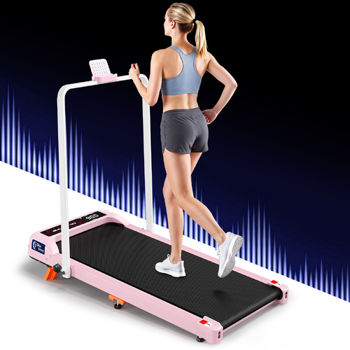 BLACK LORD Treadmill Electric Walking Pad Foldable Incline Under Desk Gym Pink