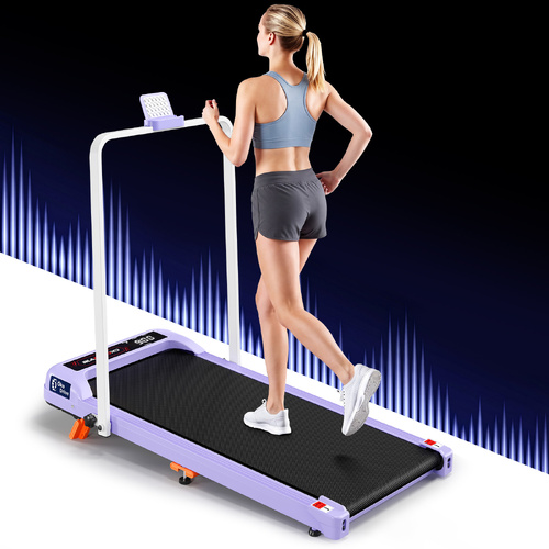 BLACK LORD Treadmill Electric Walking Pad Foldable Incline Under Desk Gym Purple