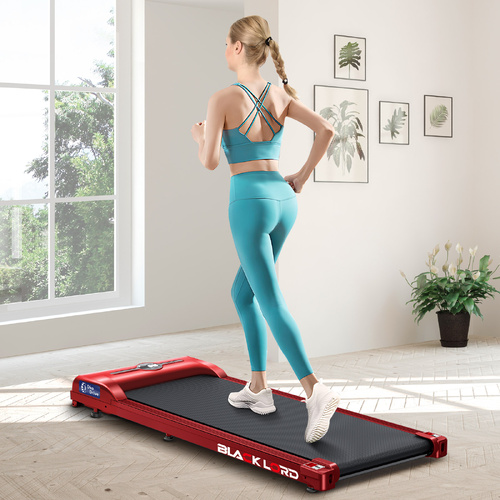 BLACK LORD Treadmill Electric Walking Pad Fitness Machine Home Gym Red